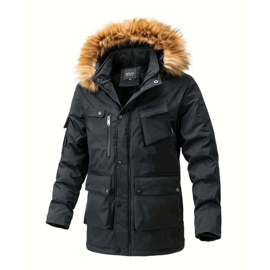 Aarrax | Manteau d'hiver Homme Noir