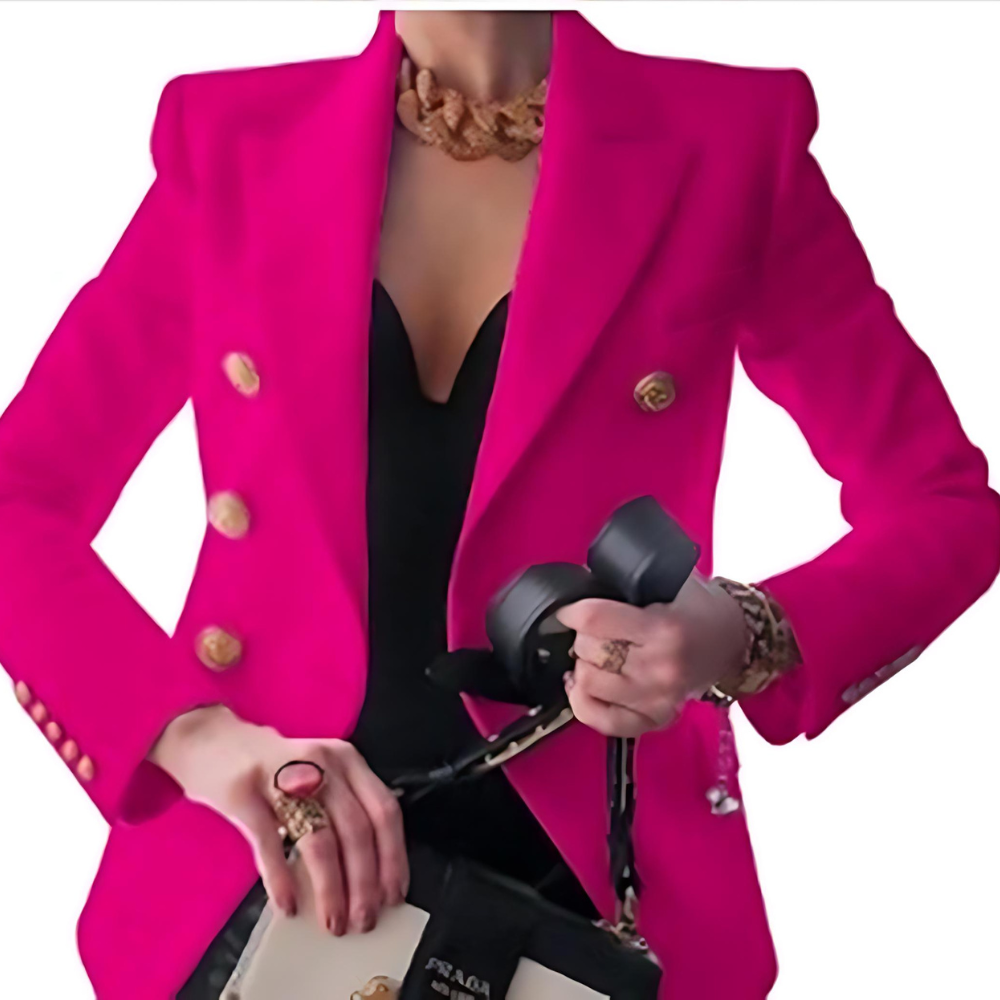 Raliana | Elégant blazer de créateur avec boutons dorés