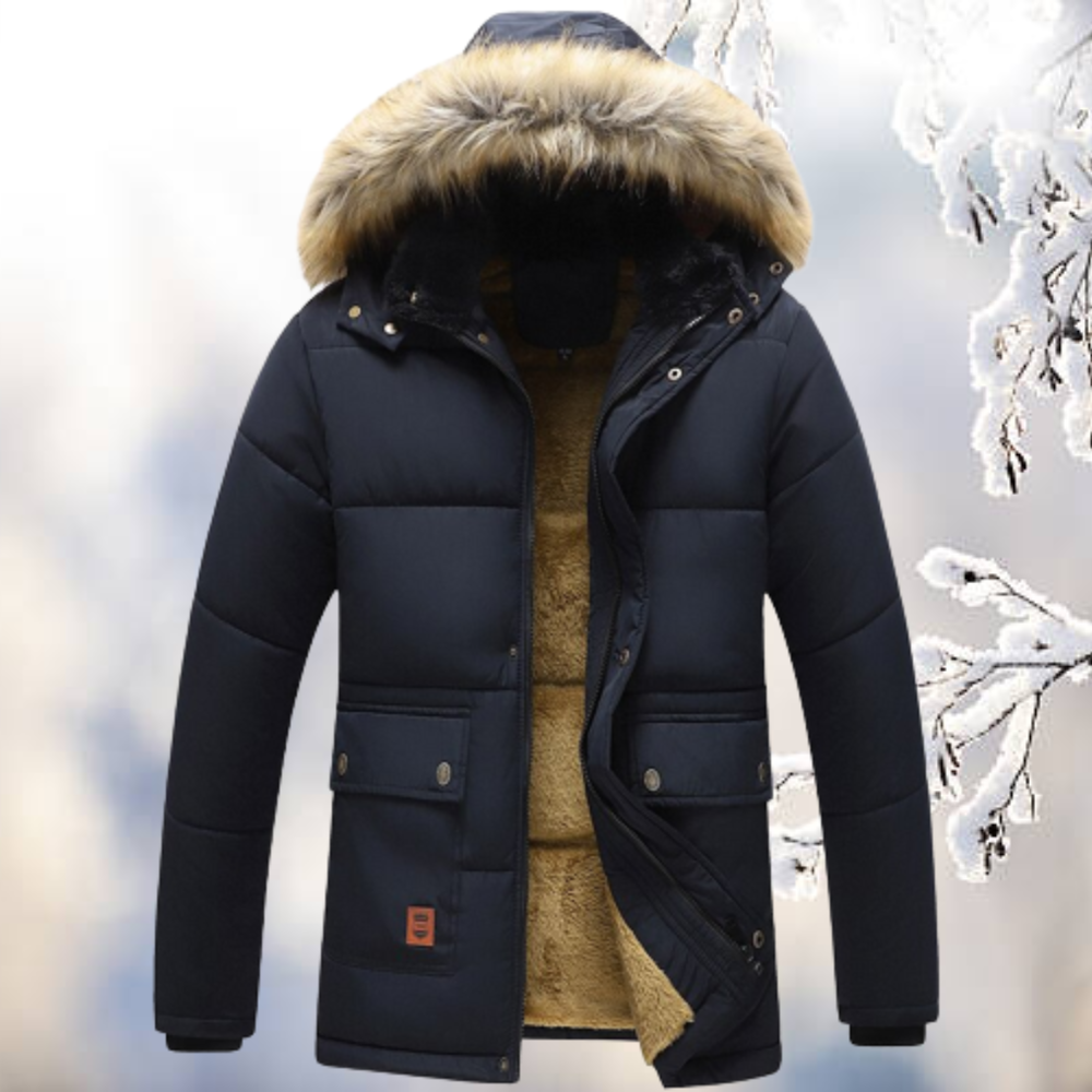 Lueller | Parka coupe-vent avec capuche en fourrure