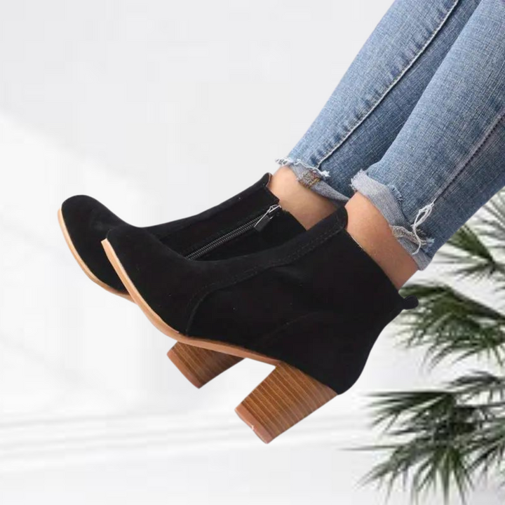 Eriaxa | Mode stylé bottines zippées solides