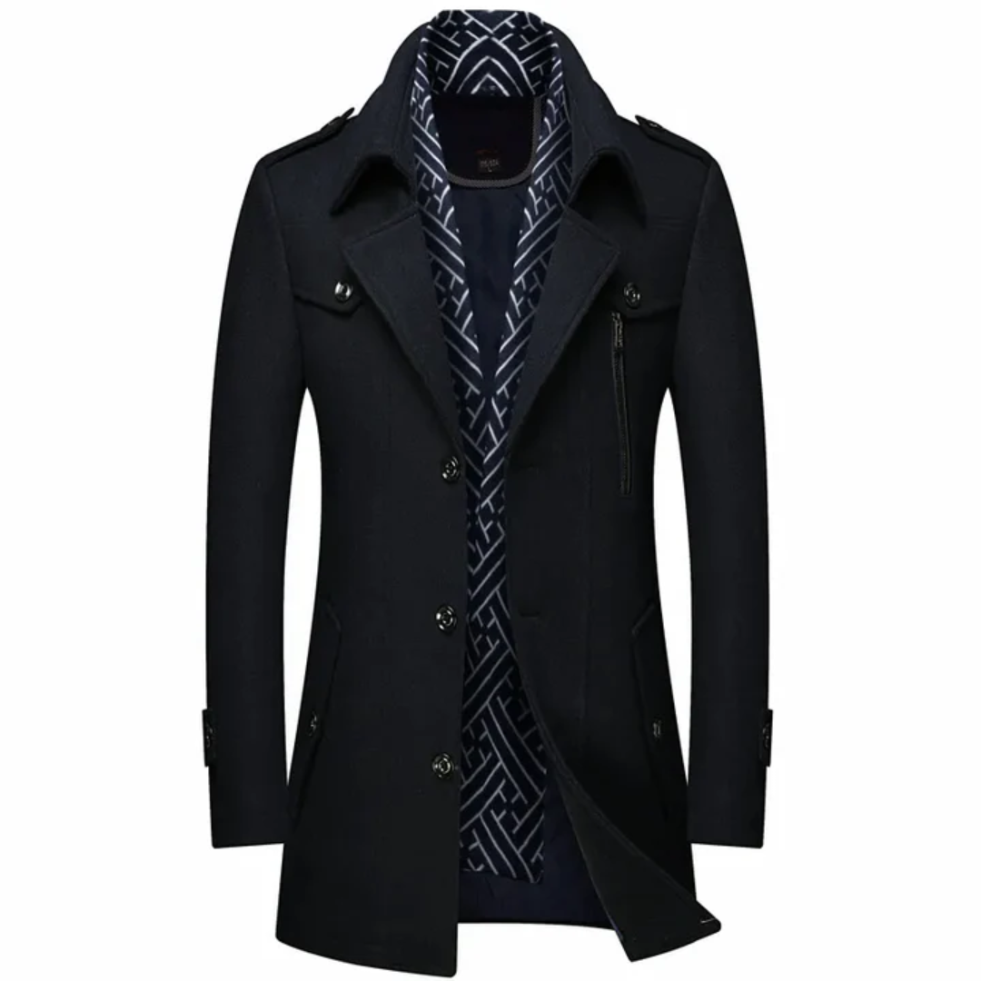 Veaynen | Manteau long homme noir