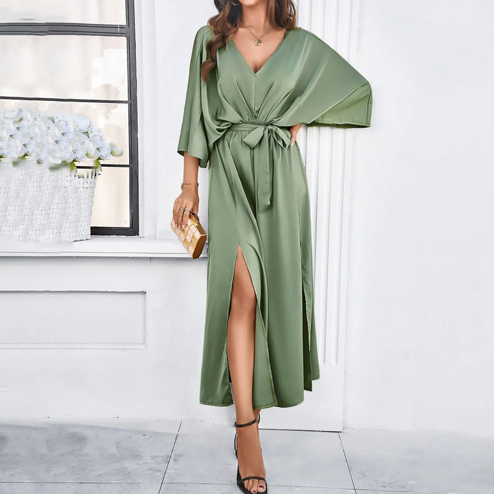 Leelleasa | Robe de printemps avec décolleté en V