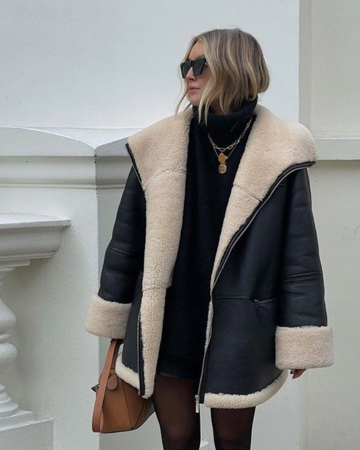Aanala | Blouson en cuir chic pour femmes