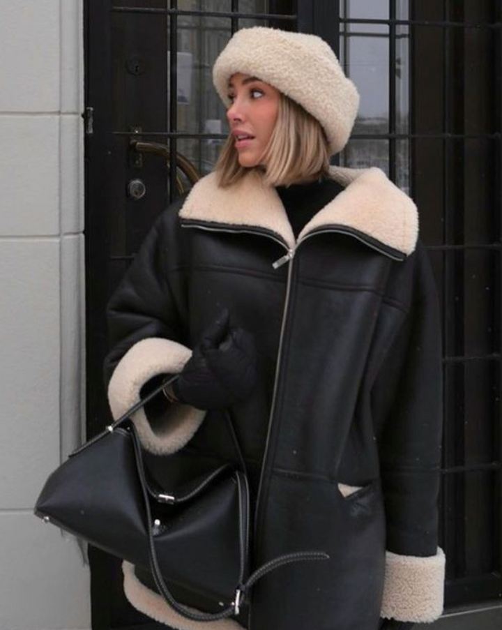 Aanala | Blouson en cuir chic pour femmes