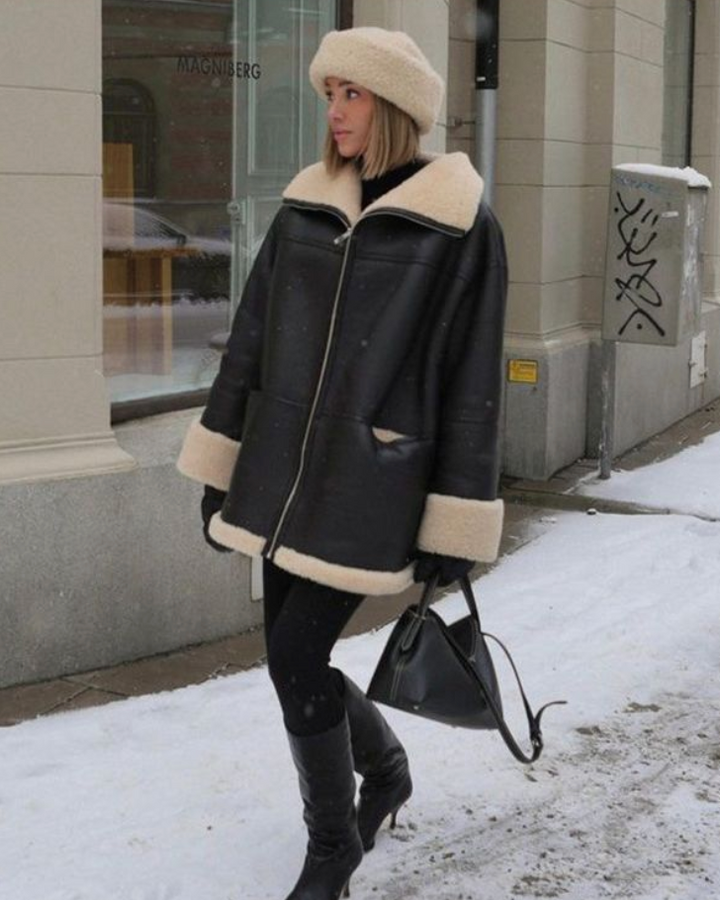 Aanala | Blouson en cuir chic pour femmes