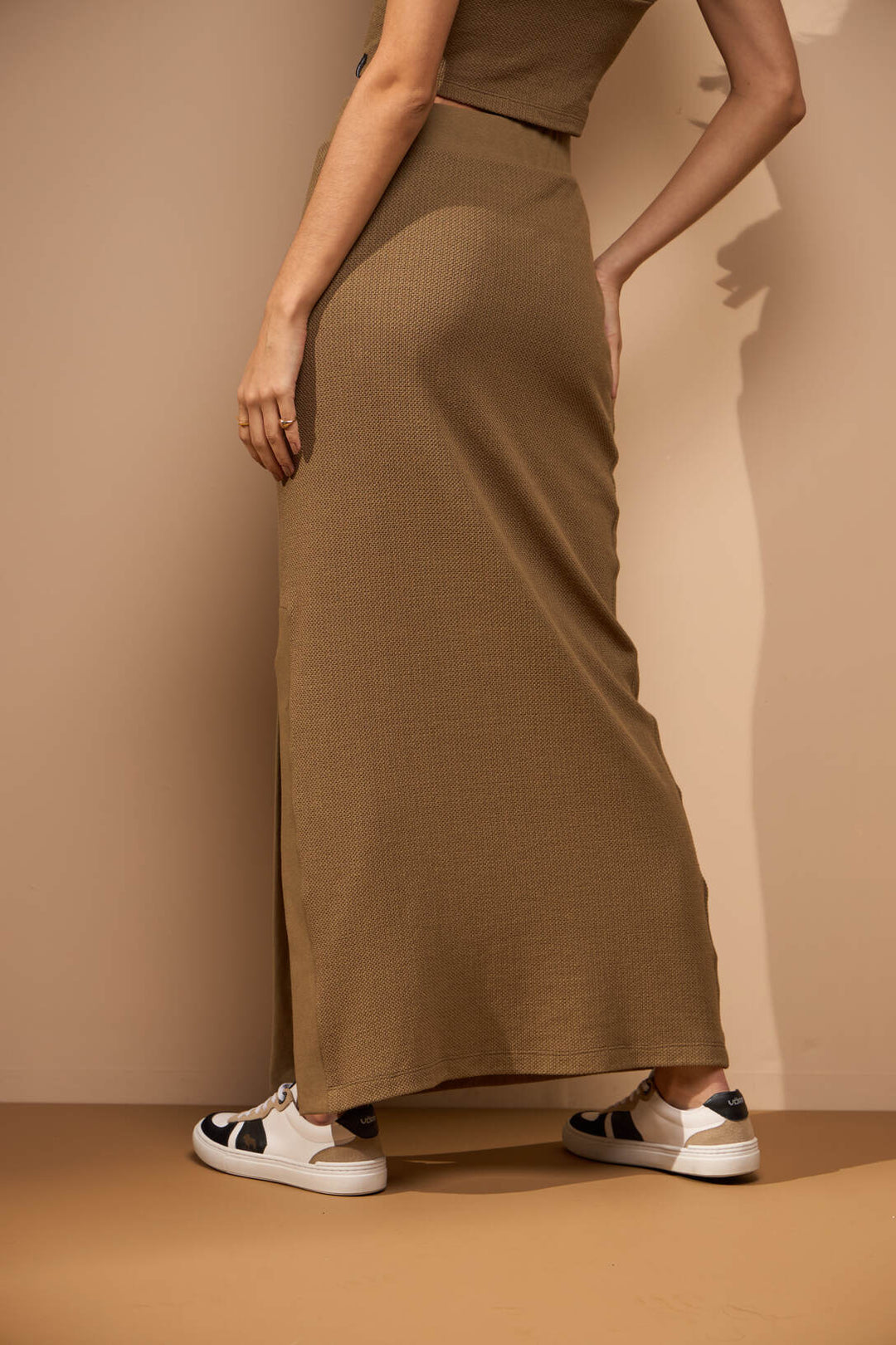 Oorala | Jupe Midi Texturée Pour Femmes