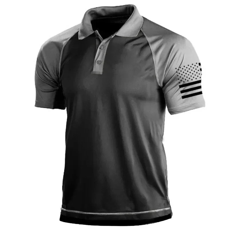 Laonnas | T-shirt Polo Américain Décontracté pour Hommes
