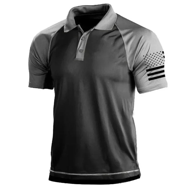 Laonnas | T-shirt Polo Américain Décontracté pour Hommes