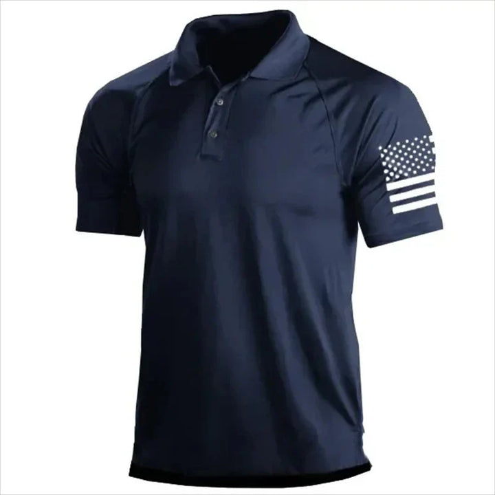 Laonnas | T-shirt Polo Américain Décontracté pour Hommes