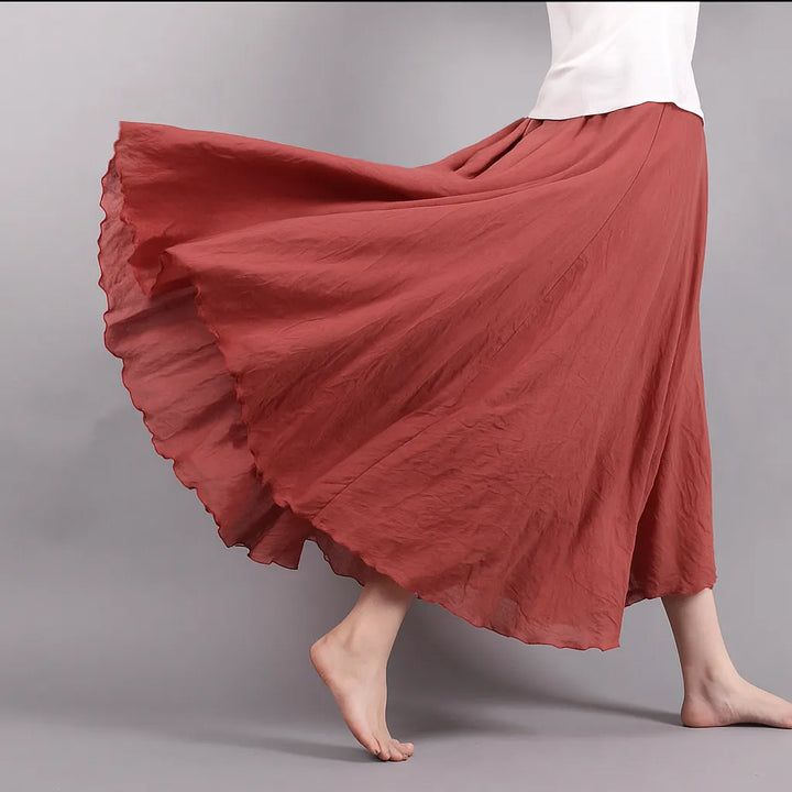 Reliara Plissée Maxi Jupe – Vera