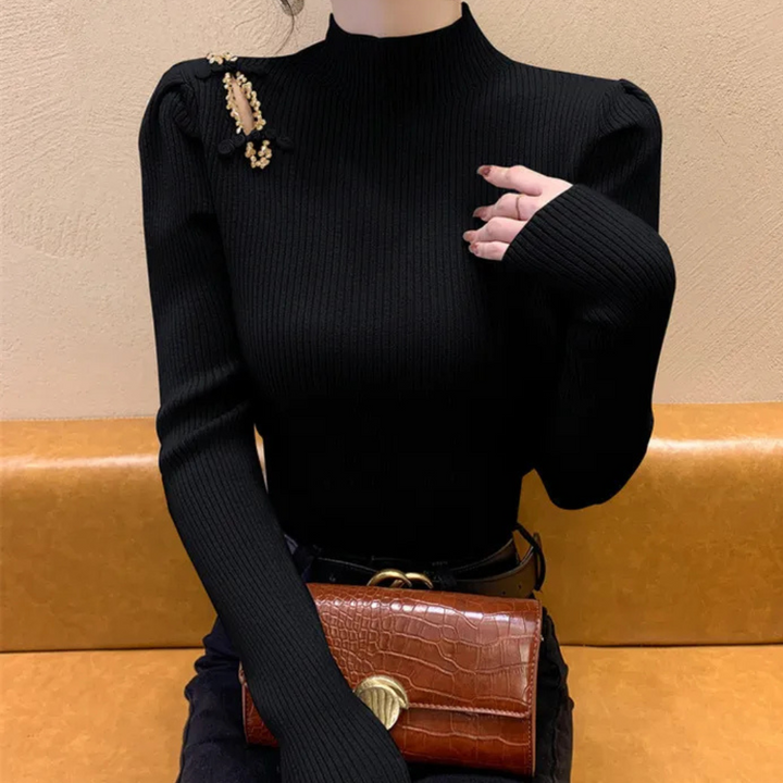 Oiraxa | Pull côtelé élégant femme