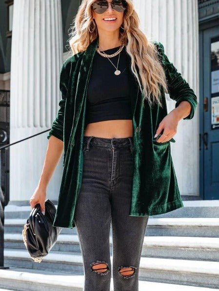 Veunasa | Blazer en velours