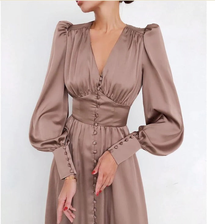 Noellema | Robe satinée élégante pour femmes