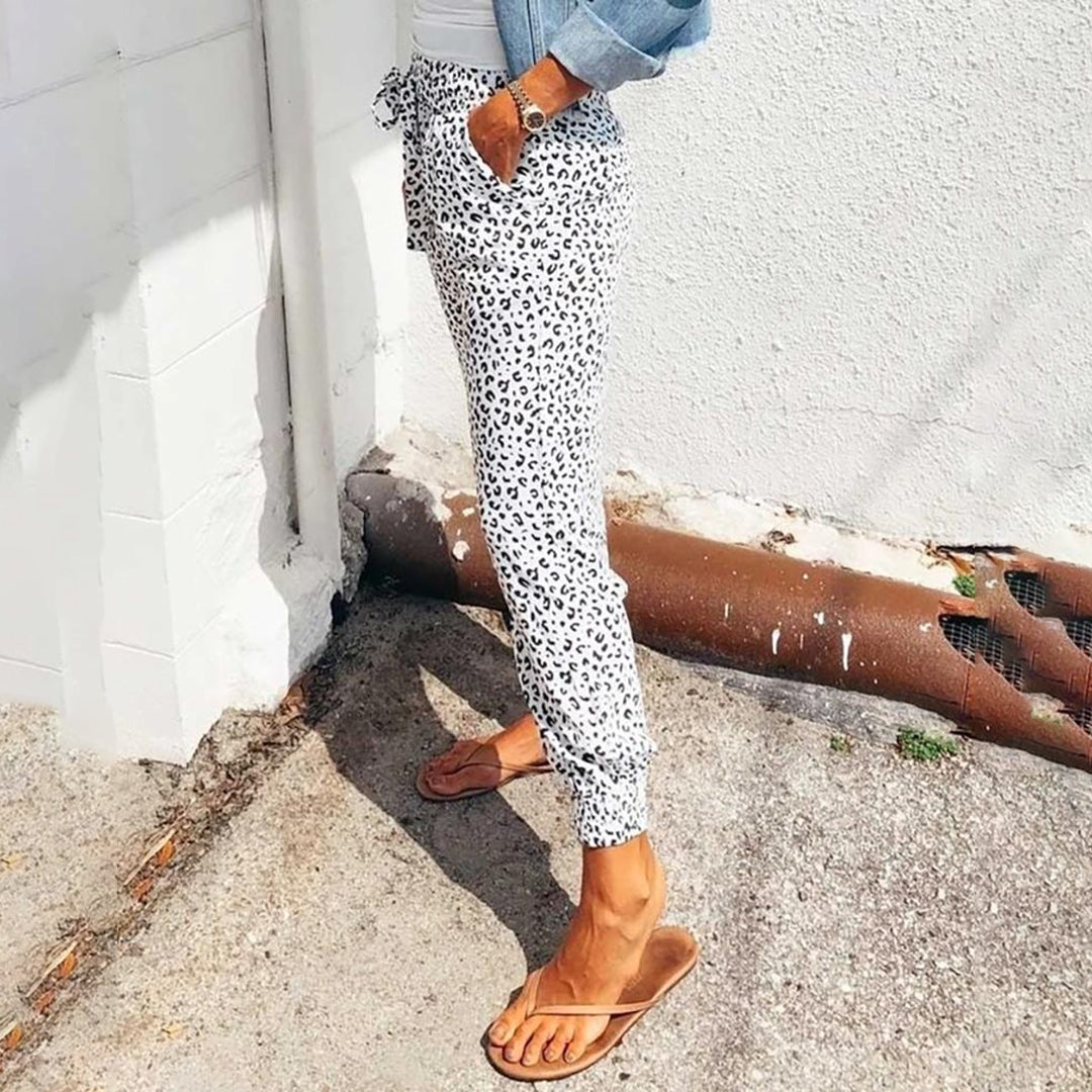 Moirana | Pantalon avec motif léopard