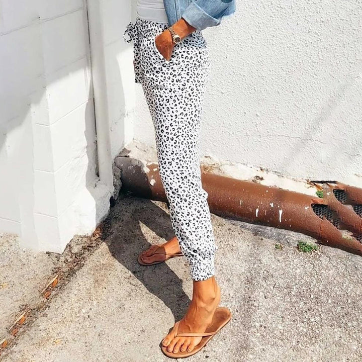 Moirana | Pantalon avec motif léopard
