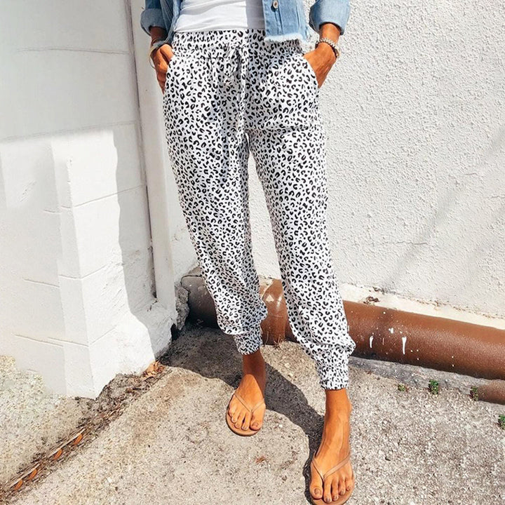 Moirana | Pantalon avec motif léopard
