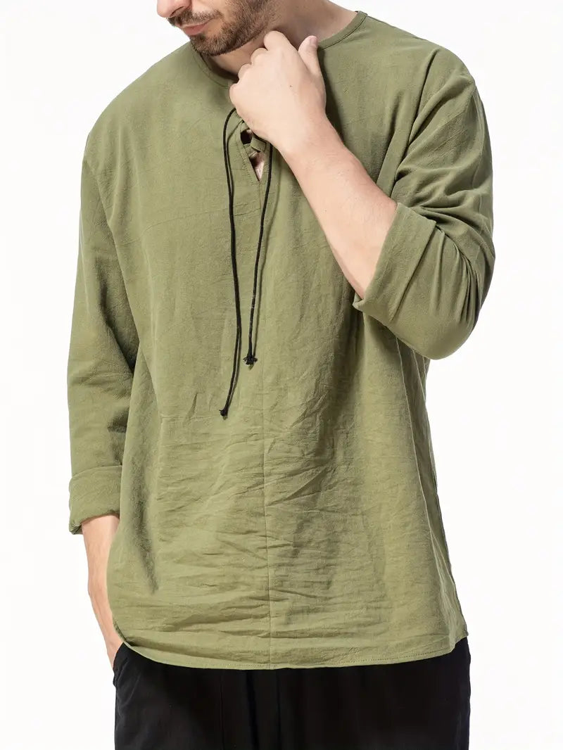 Moirar | Élégant Henley Décontracté pour Hommes