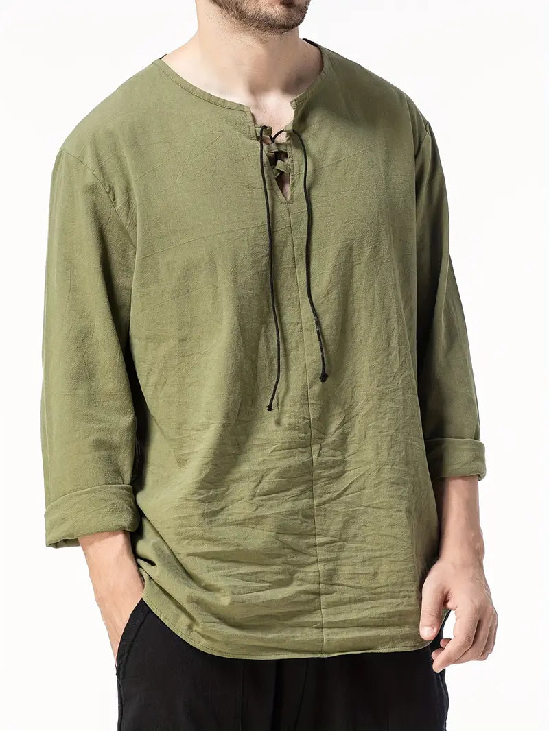 Moirar | Élégant Henley Décontracté pour Hommes