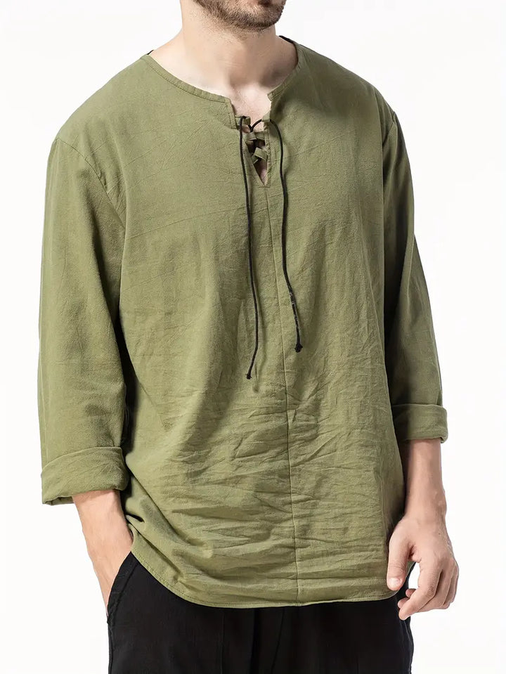 Moirar | Élégant Henley Décontracté pour Hommes