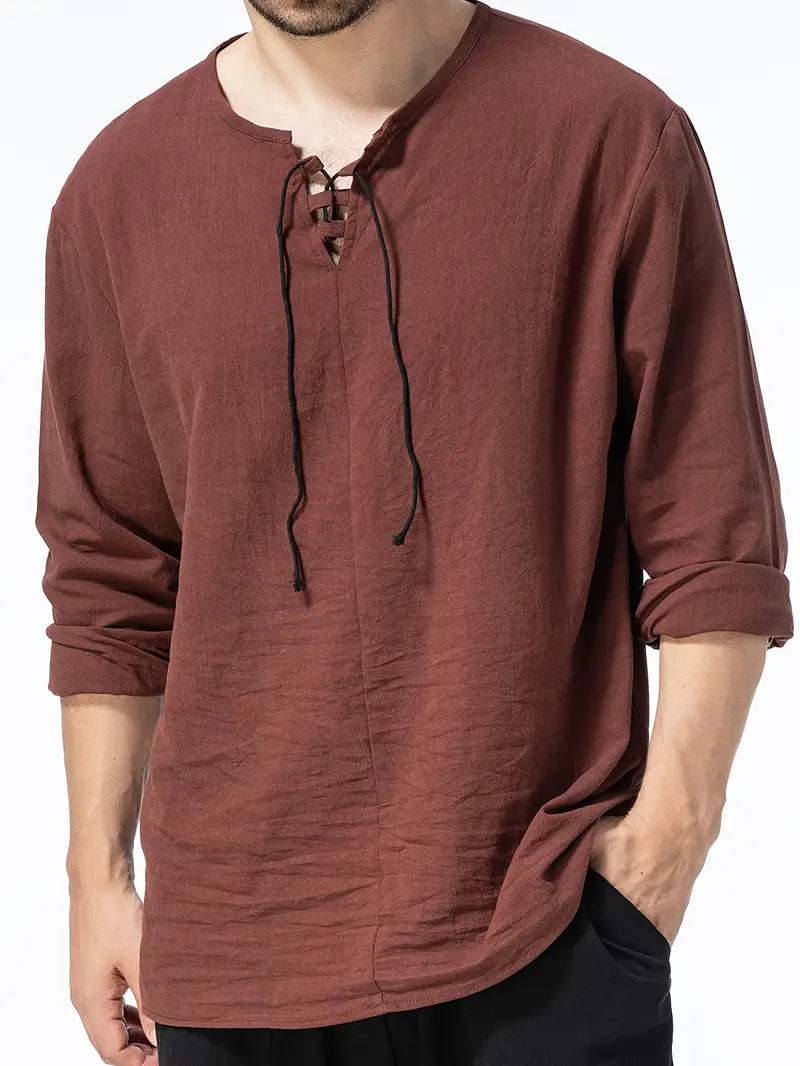 Moirar | Élégant Henley Décontracté pour Hommes
