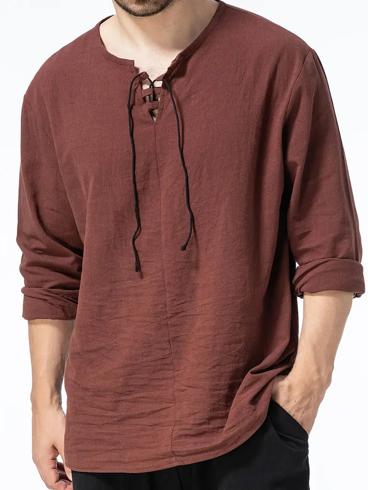 Moirar | Élégant Henley Décontracté pour Hommes