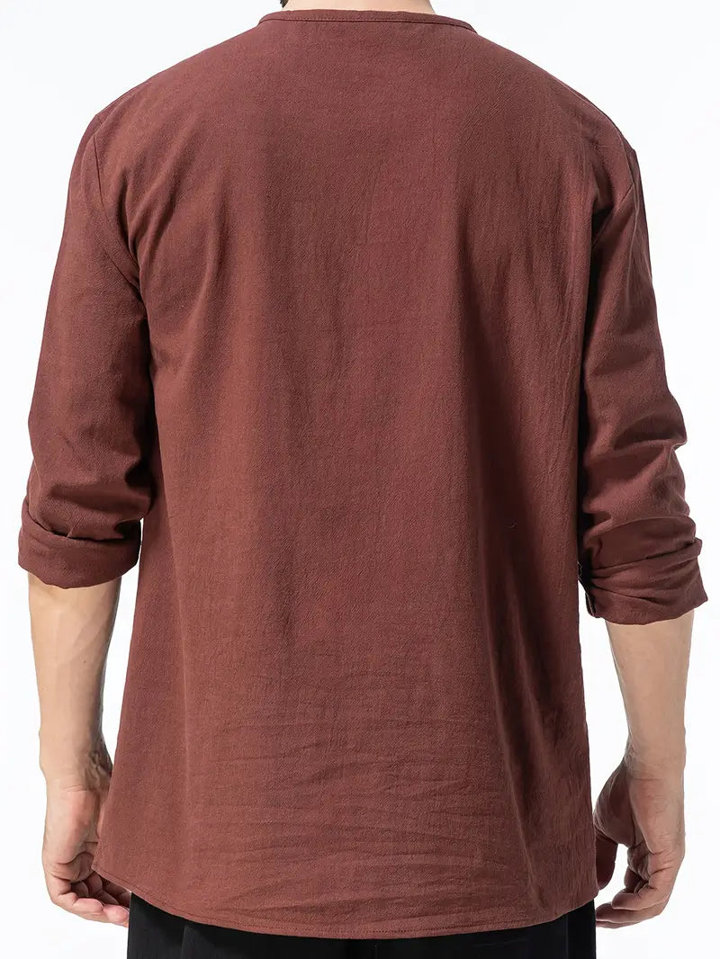 Moirar | Élégant Henley Décontracté pour Hommes