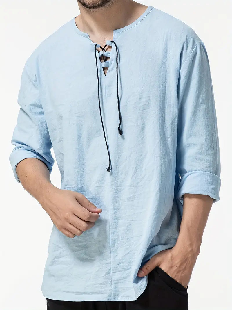 Moirar | Élégant Henley Décontracté pour Hommes