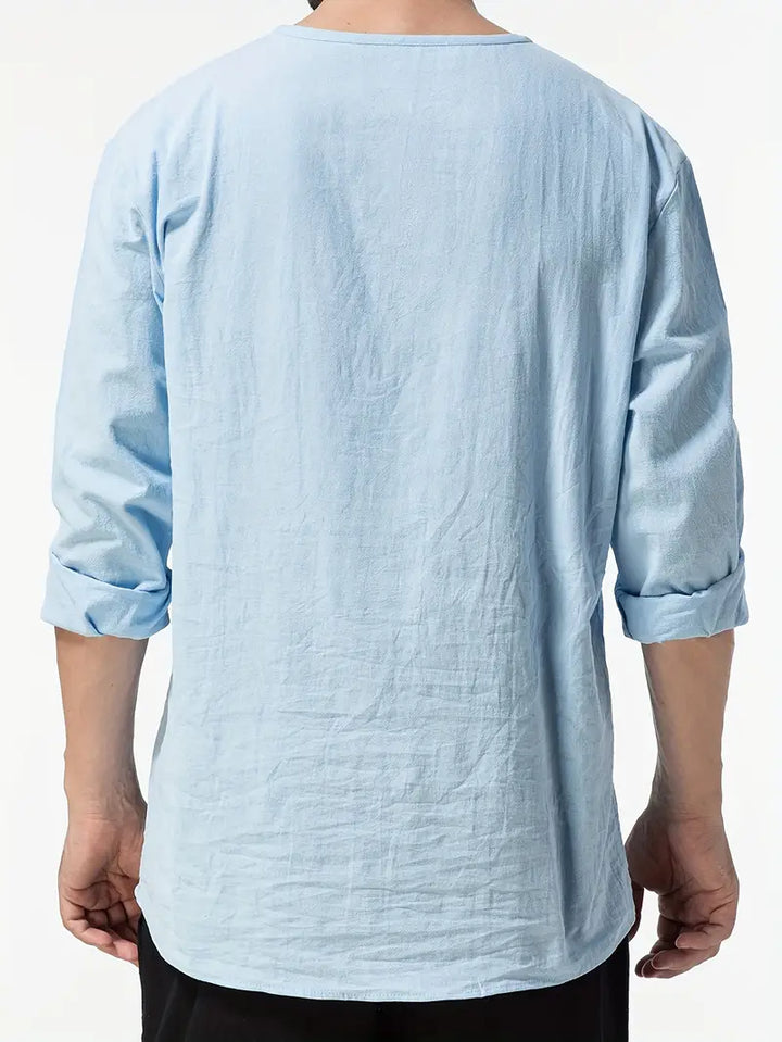 Moirar | Élégant Henley Décontracté pour Hommes