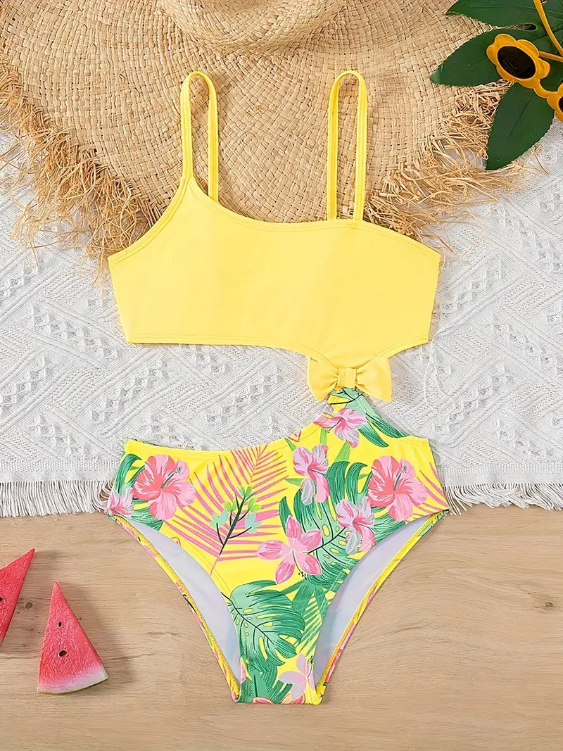 Moirama | Bikini une-pièce fleuri adorable pour femmes