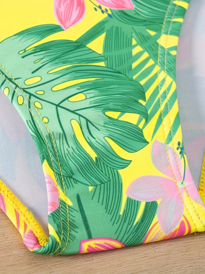 Moirama | Bikini une-pièce fleuri adorable pour femmes