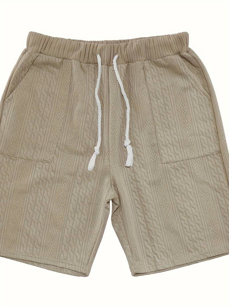 Seanas | Combinaison décontractée en short jacquard pour hommes