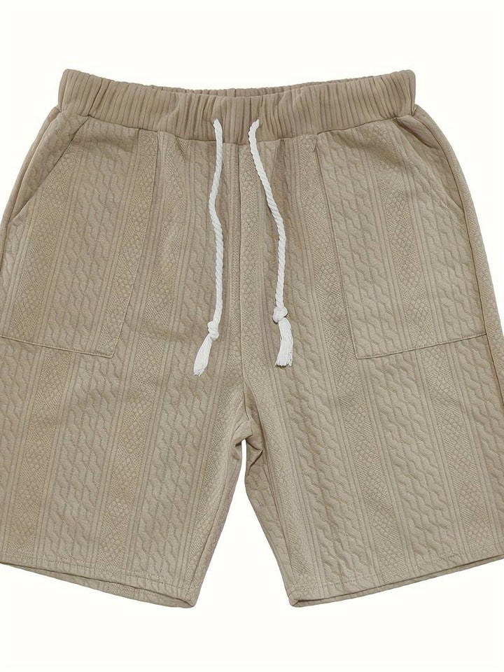 Seanas | Combinaison décontractée en short jacquard pour hommes
