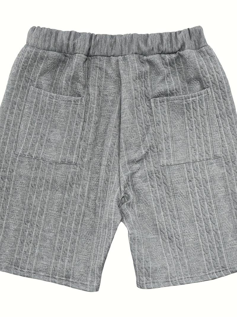 Seanas | Combinaison décontractée en short jacquard pour hommes