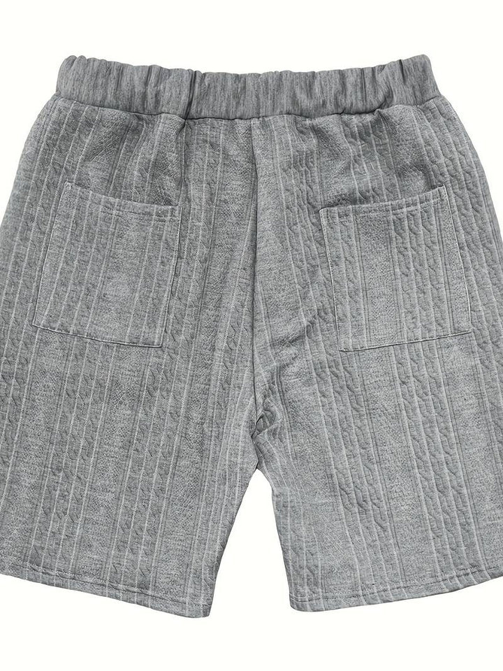 Seanas | Combinaison décontractée en short jacquard pour hommes