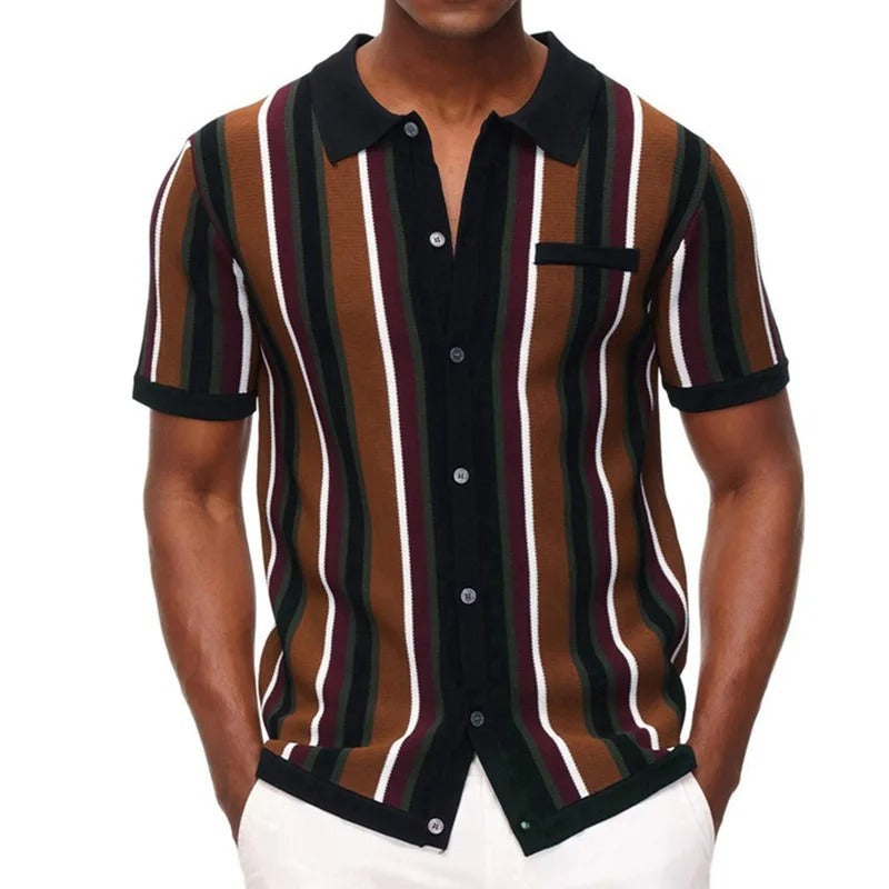 Veaynes | Menswear Polo en maille à manches courtes