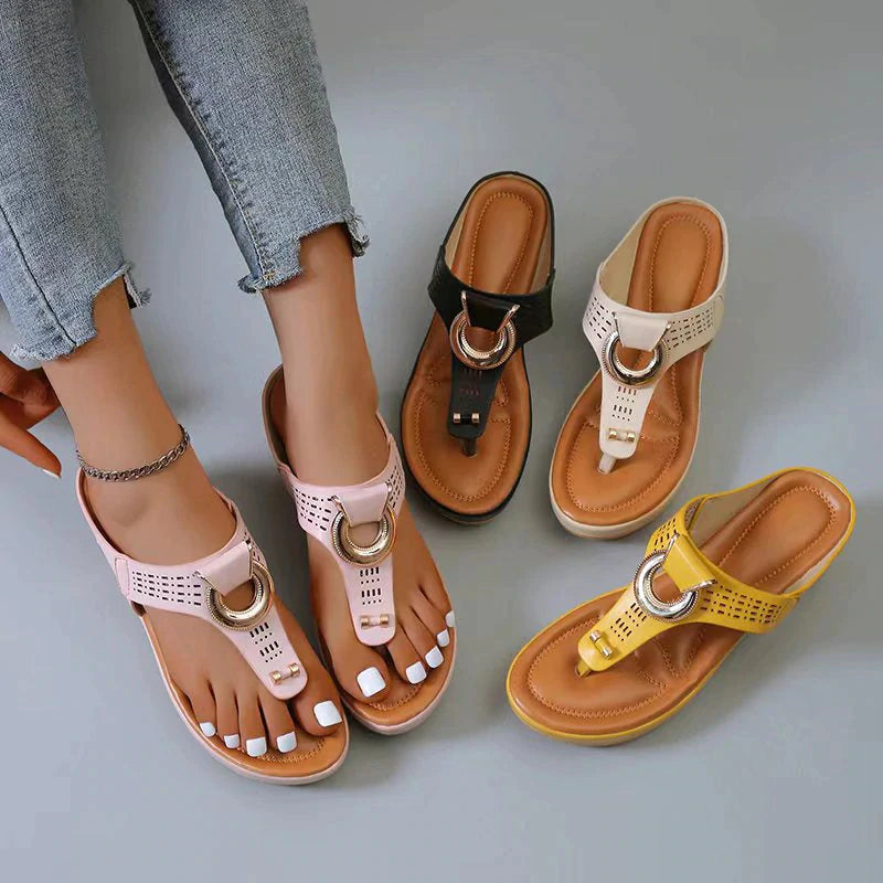Luora | Talons compensés en cuir pour femmes