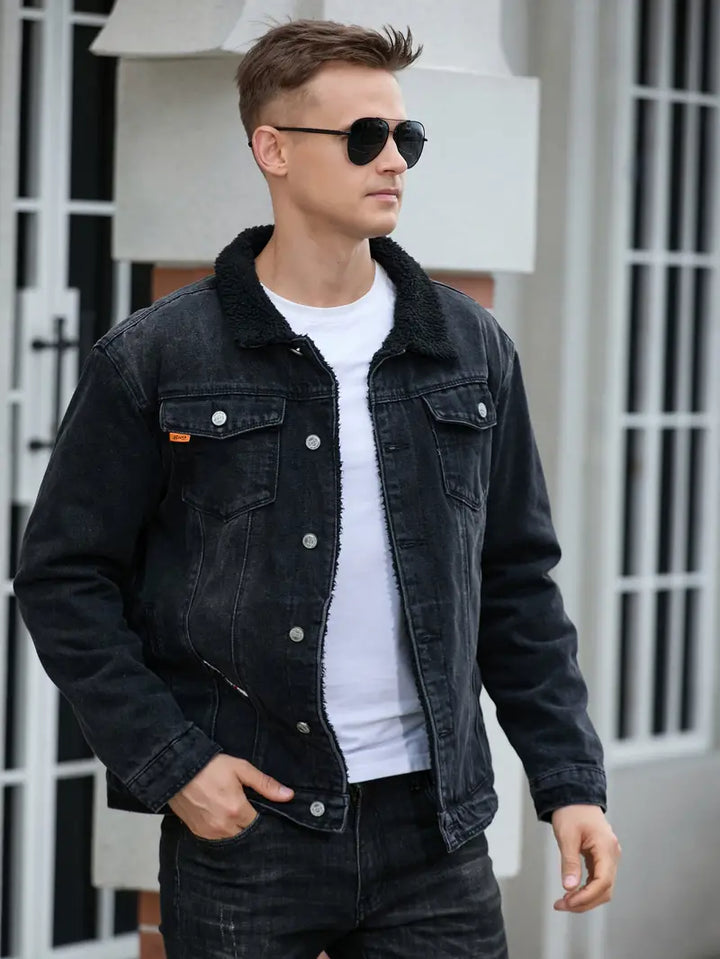 Lilines | Veste Denim Casual pour Hommes