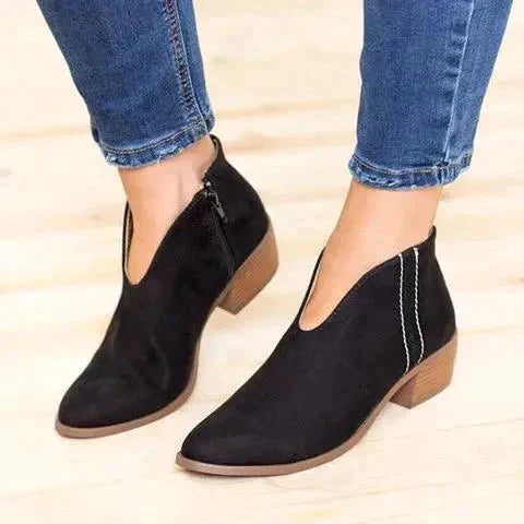 Siora | Bottines léopard à franges pour femmes