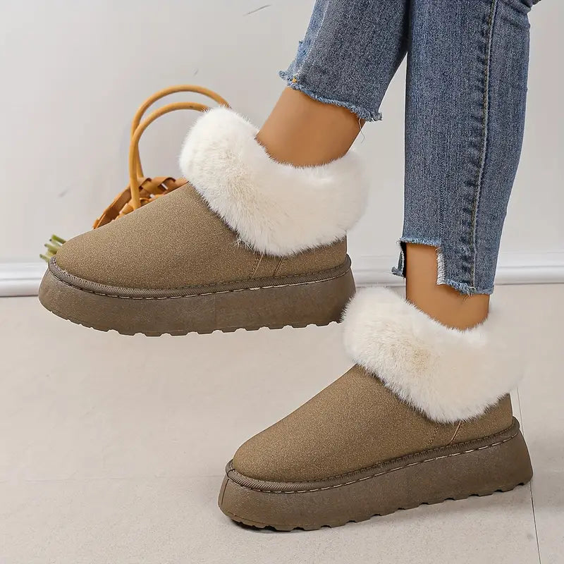 Sienama | Bottes de neige à plateforme moelleuses pour femmes