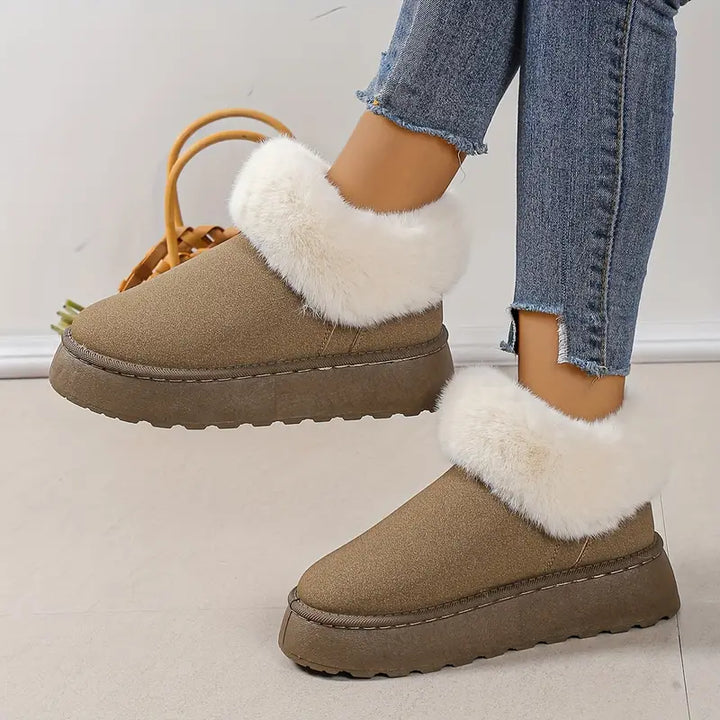 Sienama | Bottes de neige à plateforme moelleuses pour femmes