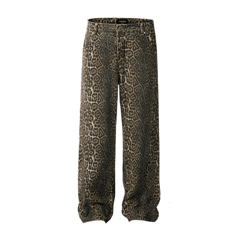 Naliasa | Jean léopard vintage pour femme