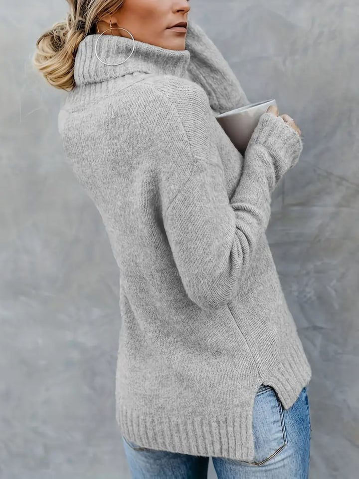 Muelleama | Pull à col roulé tendance pour femmes