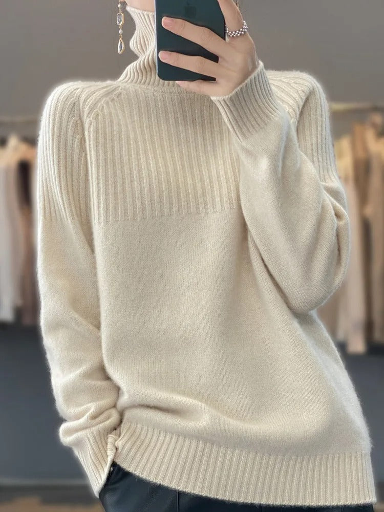Selinesa | Pull col roulé doux et chic pour femmes
