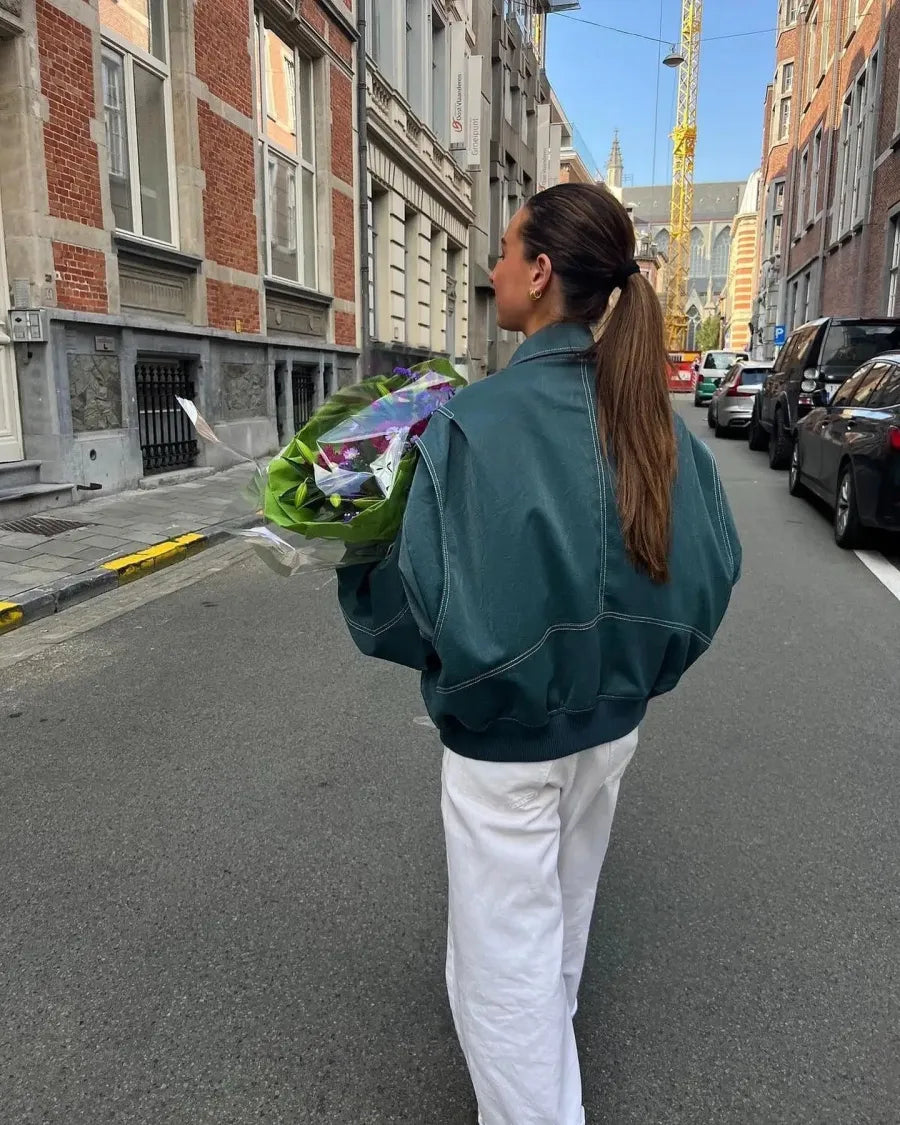 Reoraema | Veste Courte Matelassée Confort pour Femmes
