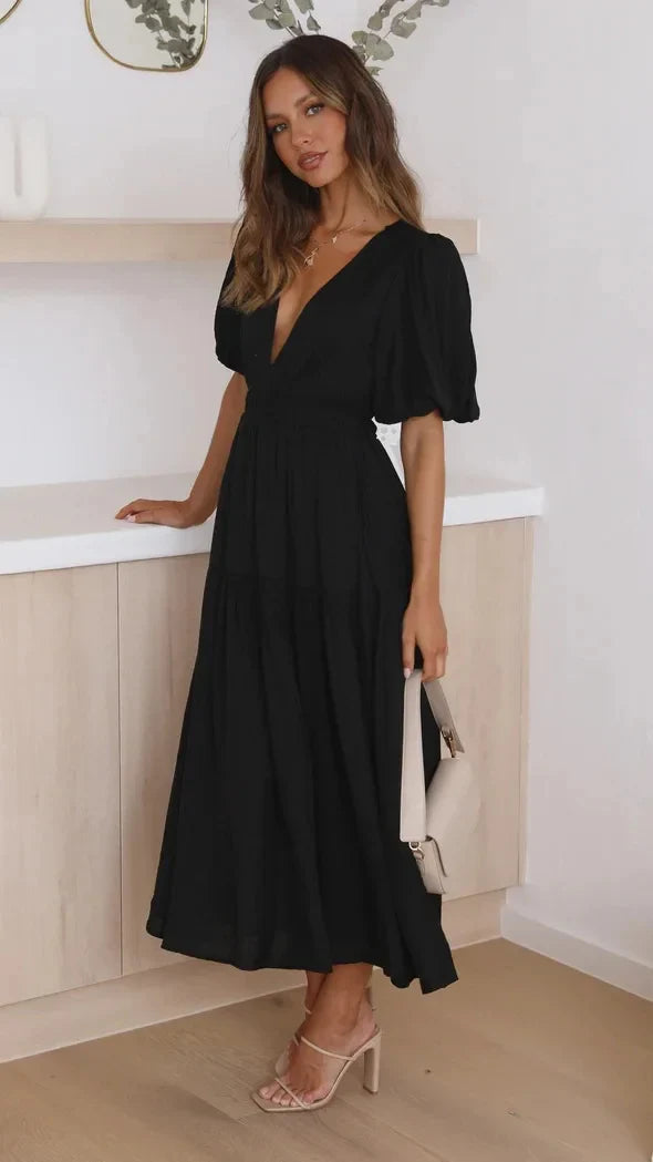 Liunasa Fleurie Maxi Robe d’été – Lawanda