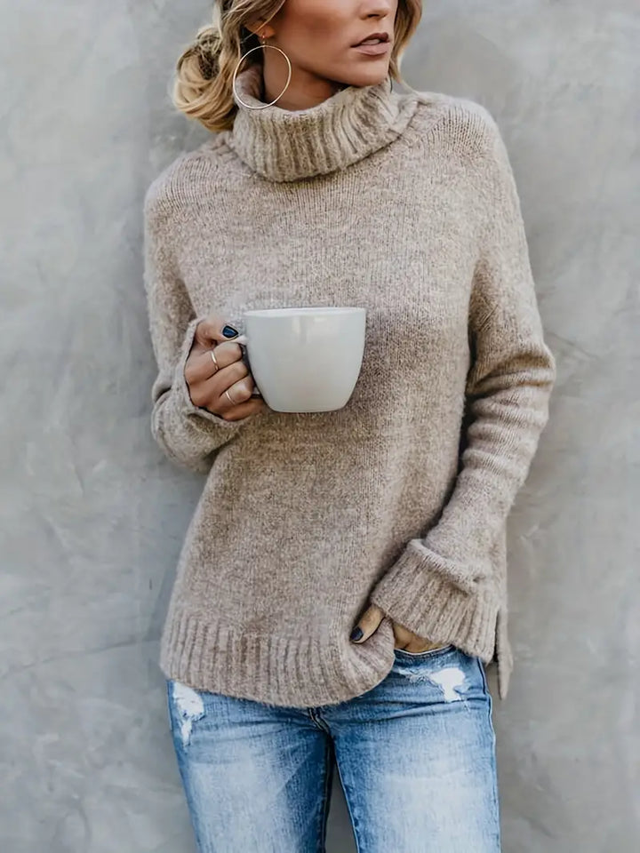 Muelleama | Pull à col roulé tendance pour femmes