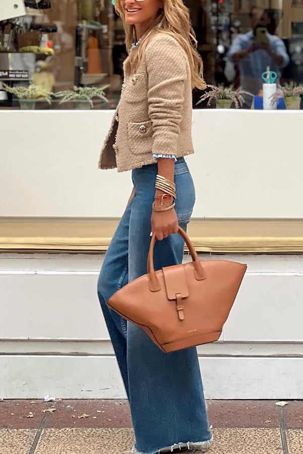 Leevama | Blazer à Col Rond pour Femmes