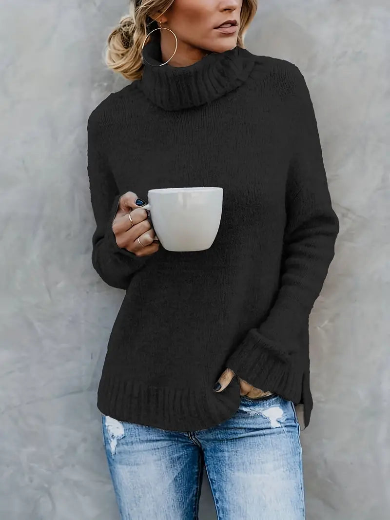 Muelleama | Pull à col roulé tendance pour femmes