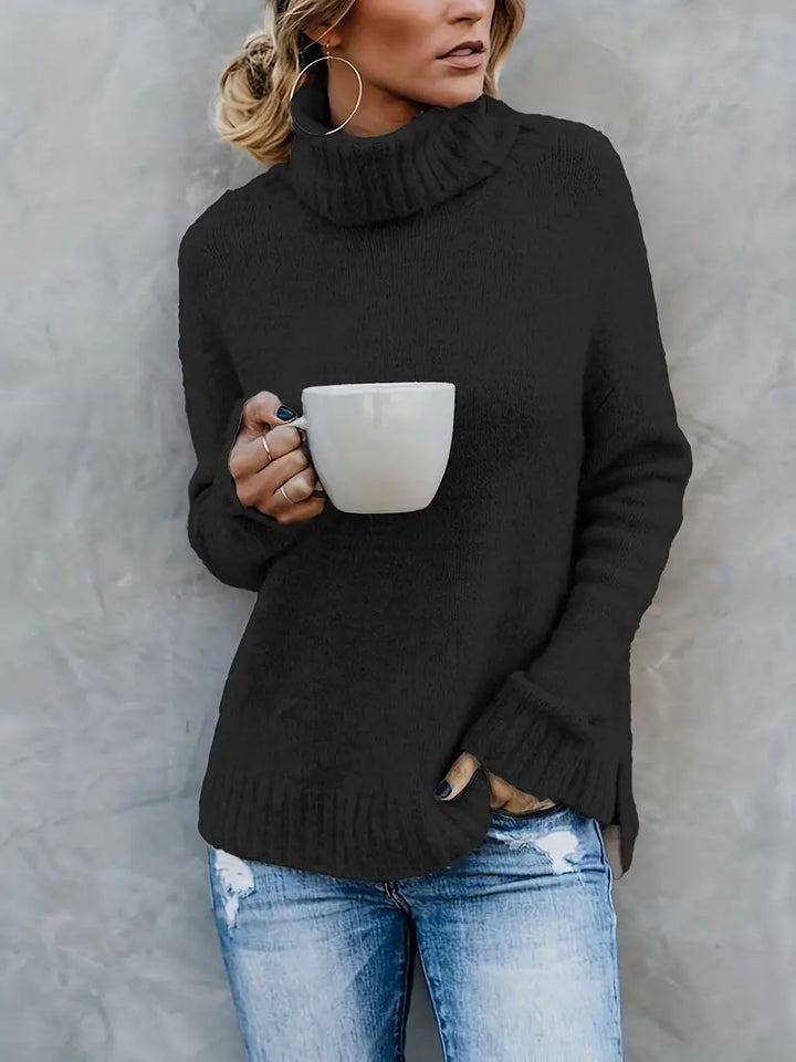 Muelleama | Pull à col roulé tendance pour femmes