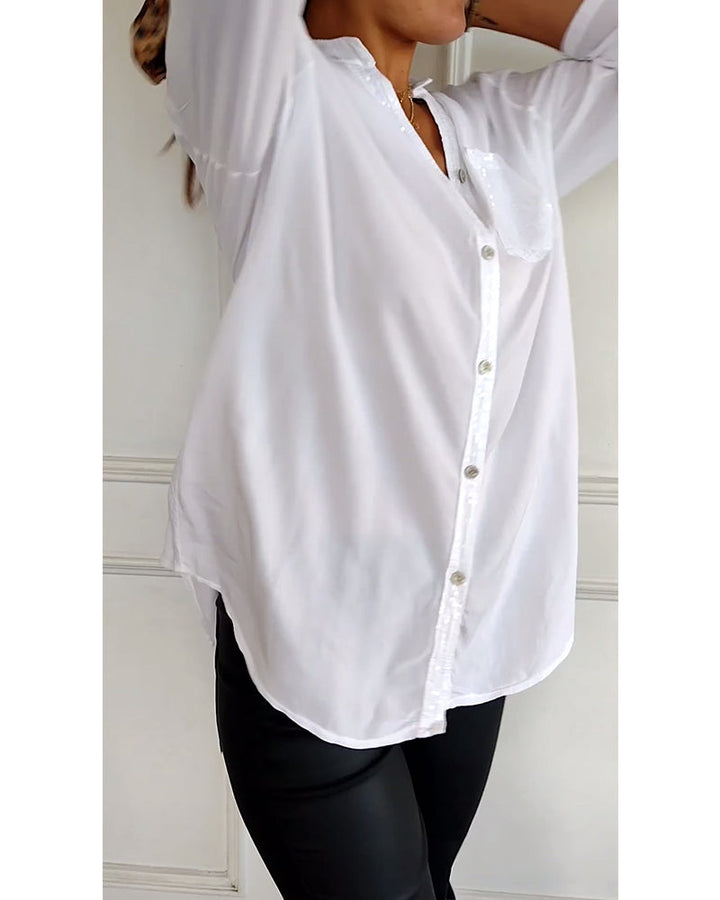 Viellea | Chemise Décontractée Manches Longues pour Femmes
